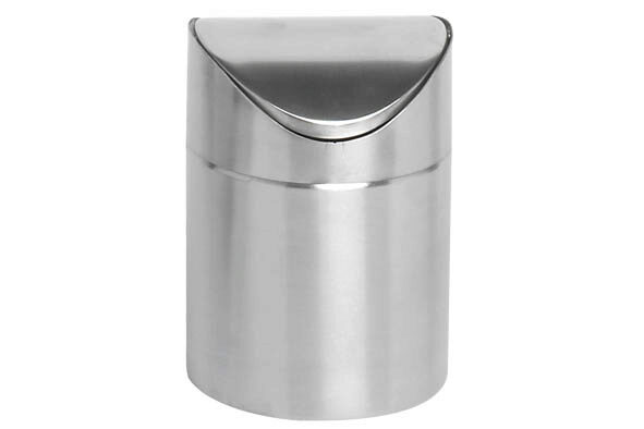 C&T POUBELLE DE TABLE INOX D12XH17CM