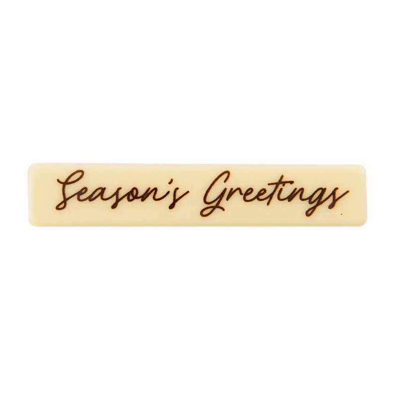 2015844 PLAQUETTE SEASON S GREETINGS 8X1,5CM 120PCS ***S/CDE***
