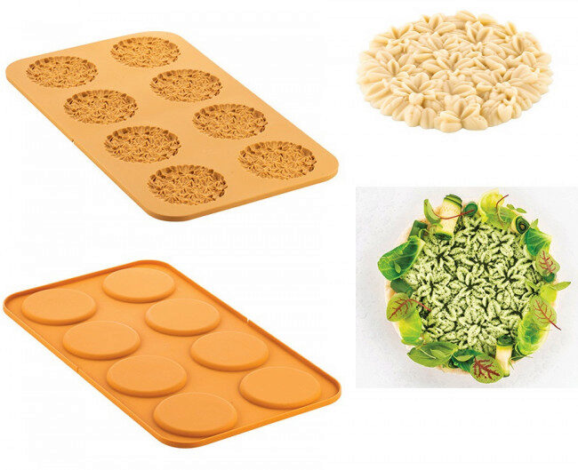 SILIKOMART NATURAE PRO ERBETTA MOLD 43 8P 43ML DIAM 100MM H 8MM