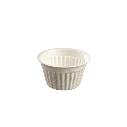 CUVETTE MINI FONDANT 70ML PULPE DE CANNE H3,7CMØ6,7CM 100PCS