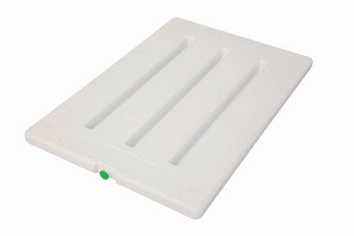 PLAQUE EUTECTIQUE BLANCHE 60X40 HT28MM -3°C BOUCHON VERT