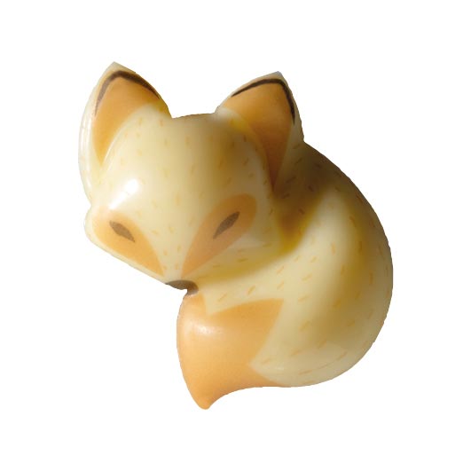 050199 PCB LITTLE FOXES CB WHITE 3.5X3.2 CM 60PCS ***S/CD***