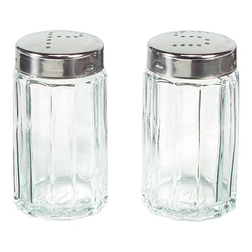 POIVRIERE VERRE COUVERCLE INOX 18/10 "P"