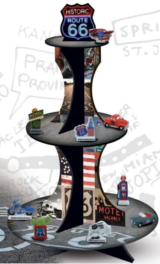 PORSELEINEN BONENKIST "ROUTE 66" ***NIEUW 2024***