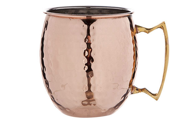 MOSCOW MULE PINT HAMMERED COPPER 45CL 8.5X10CM W/HANDLE