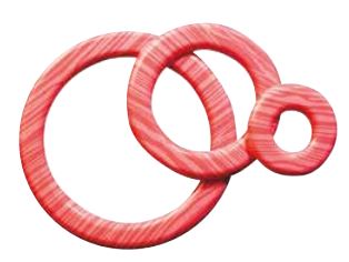 061292 PCB CERCLES AJOURÉS CB RAYURES ROSES 3 TAILLES 144PCES ***S/CD***