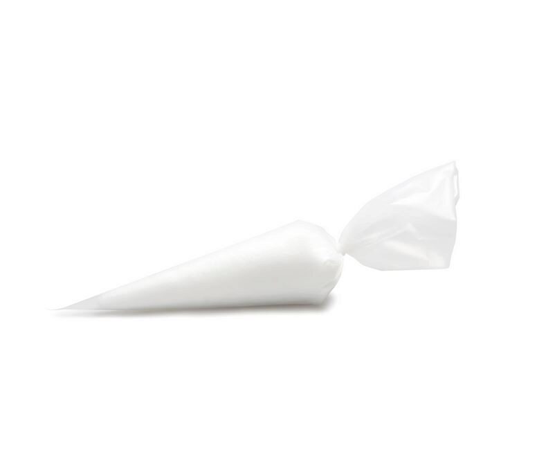 DOORZICHTIG WEGWERP TIPZAKJES 22X12CM BLISTER 50 STUKKEN SPUITZAKJES+SPUITJES