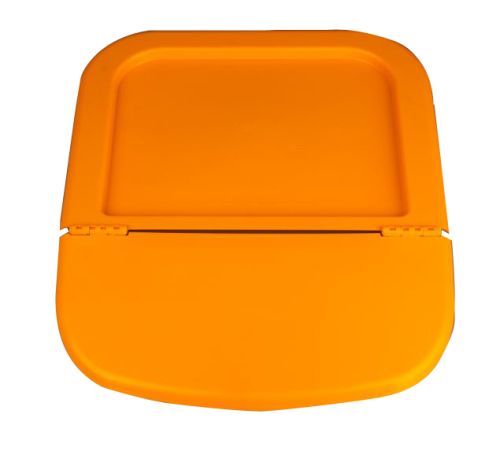 15L ORANJE INGREDIËNTEN CONTAINER DEKSEL 40 X 43 CM