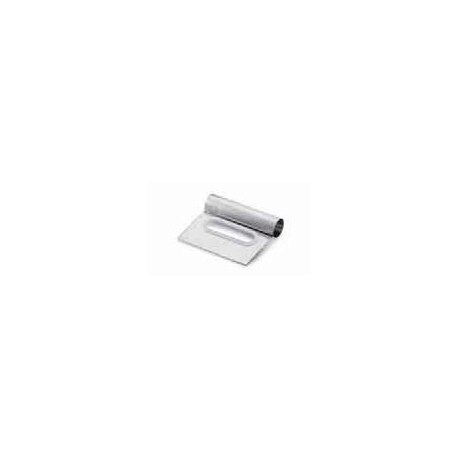 RIGID STAINLESS STEEL DOUGH CUTTER WITH HANDLE 13X11CM