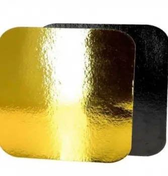 GOLD SQUARE CARDBOARDS 24 X 24CM **10 PCES** FOST+ INCLUDED