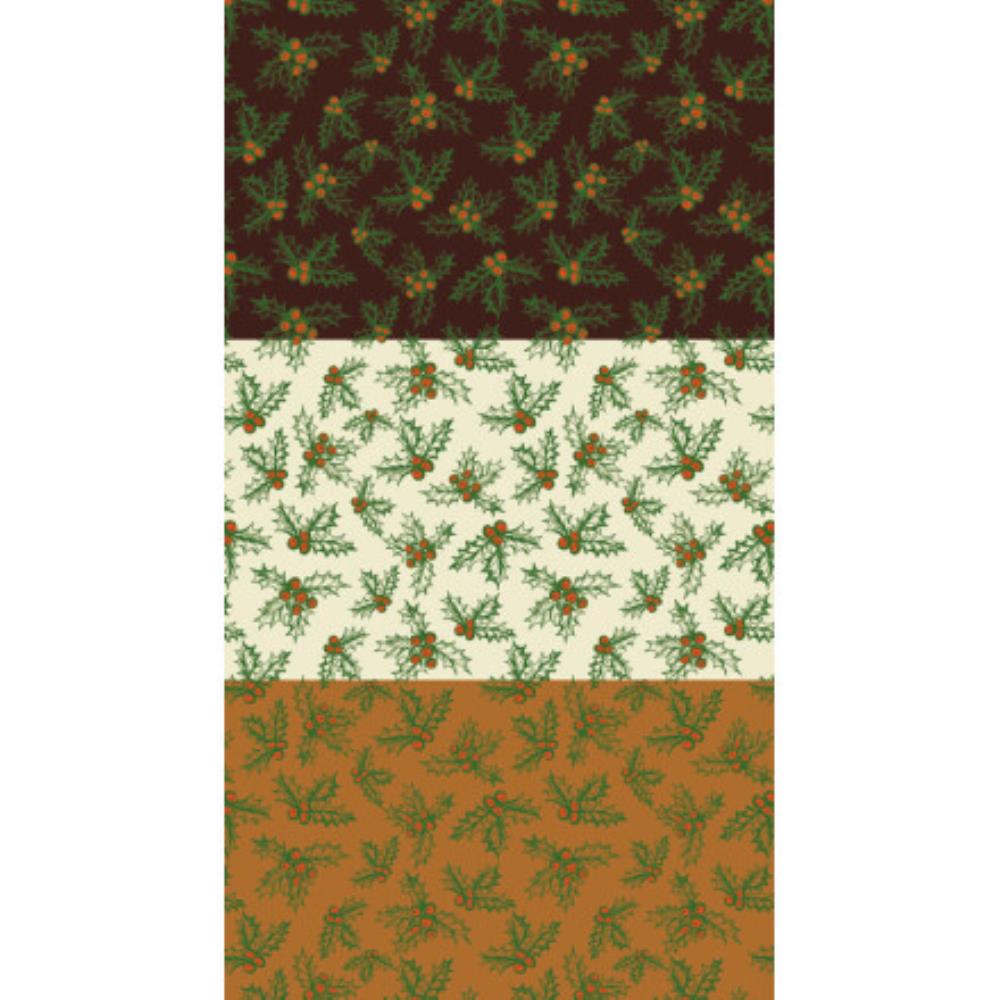 2046002 TRANSFERT FEUILLES D HOUX ROUGE ET VERT 30 X40CM 30PCES ***S/CDE***