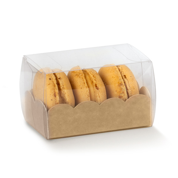 ASTUCCIO MACARON CASE AVANA KRAFT BACKGROUND 8X5X5CM FOST+ INCLUDED