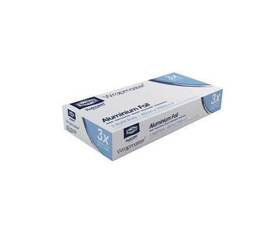 ALUMINIUMPAPIER VOOR WRAPMASTER 45CM 3 STUKS 150M TOPPITS