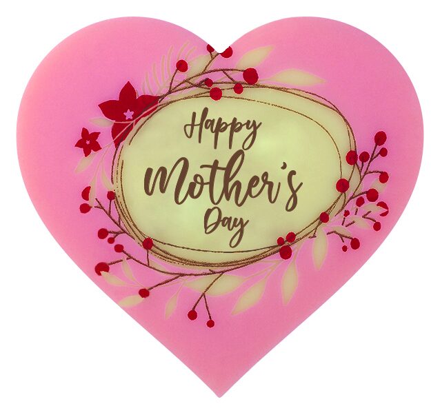 087022 PCB COEURS WC HAPPY MOTHER'S DAY 5X4,7 CM 120STKS ***OP/ORDER***