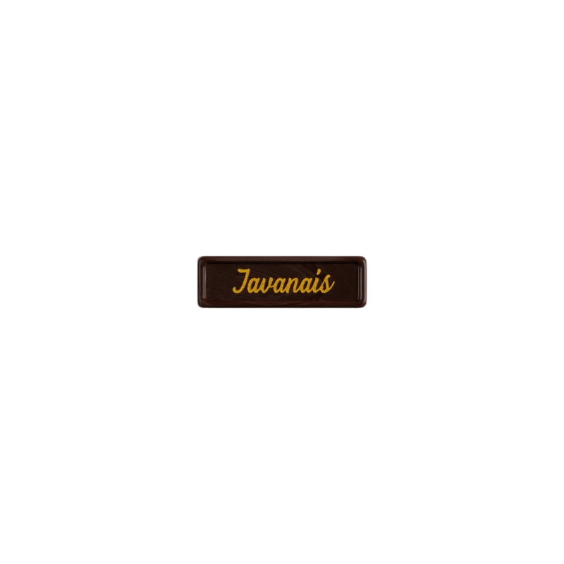 2002443 PLAQUETTE JAVANAIS 3,8X1,2 CM 300PCS