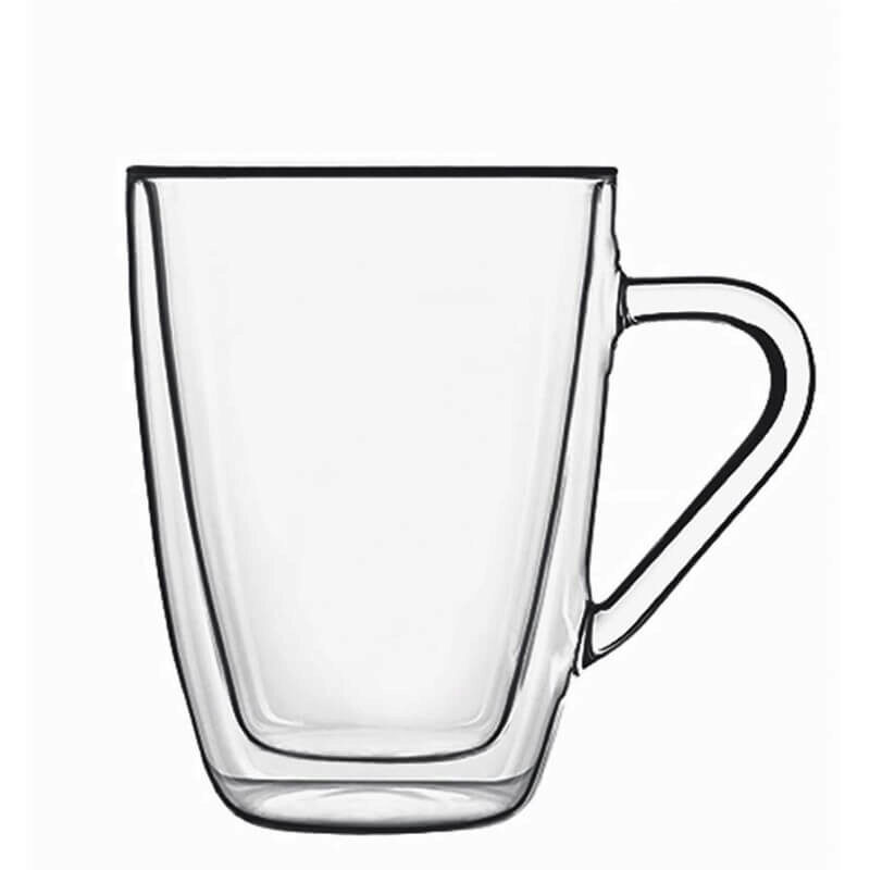 LUIGI BORMIOLI SET OF 2 "MUG" GLASSES 32CL DOUBLE WALL