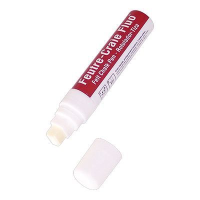 *FDS*FEUTRE CRAIE FLUO BLANC GM - 15MM