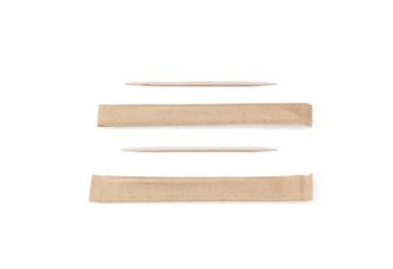 SIER WOODEN TOOTHPICKS 65MM 2 POINTS INDIVIDUALLY PACKED BOX OF 1000 PCES FOST+ INCLUDED