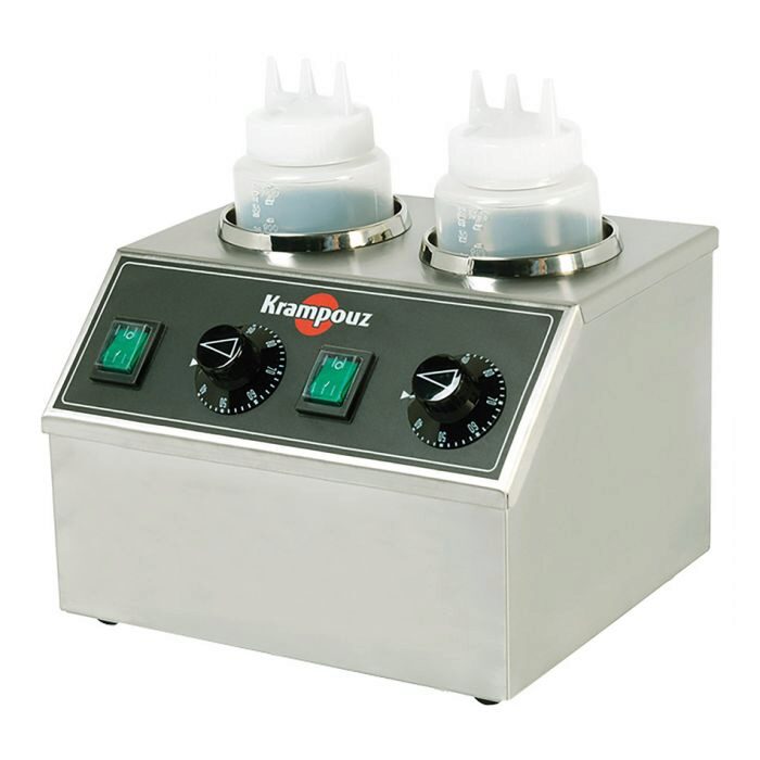 KRAMPOUZ CHAUFFE CHOCOLAT DOUBLE 2 BOUT. 1L  2 THERMOSTATS 0-90°  220-240V