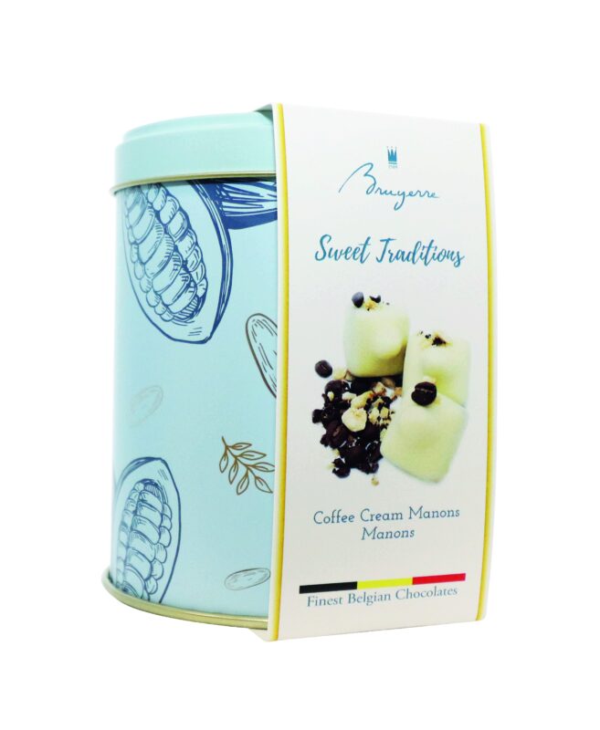 BRUYERRE METALEN DOOS MET MANON 100GR 8X100GR