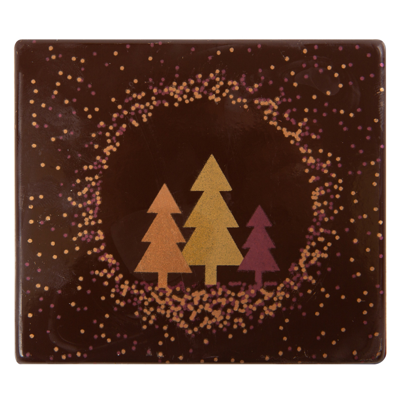 2015540 CHRISTMAS TREE LOG END CAP 9X8CM 40PCS