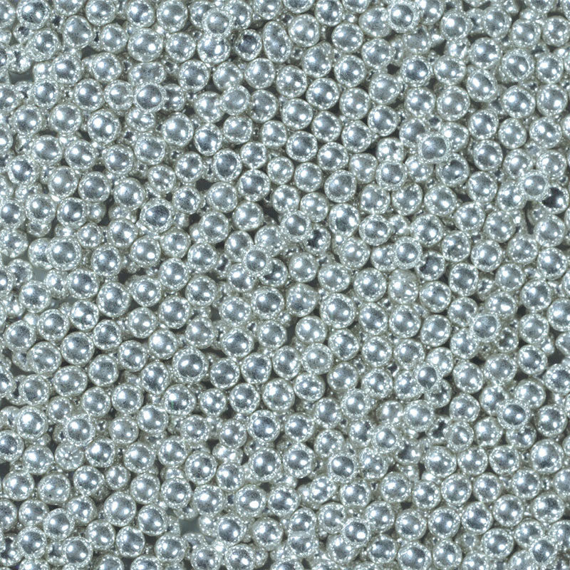 57311 ZILVERPARELS 3 MM  10 KG = POTJE