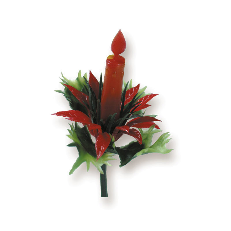 59816 KERSTROOS KAARS 144 STUKKEN = DOOS