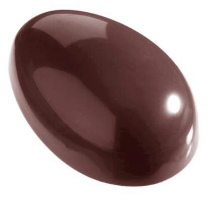 SMOOTH EGG CHOCOLATE MOLD 55 MM CW2004 55X38X19MM / 4X4 -- 28GR