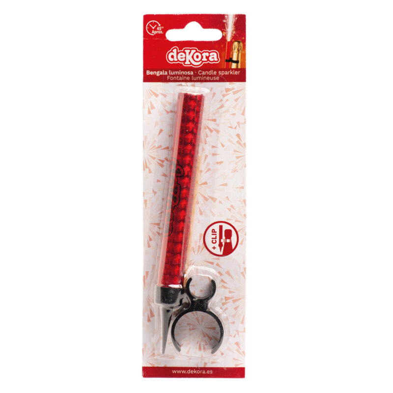 ETINCELLE DE REVE AVEC CLIP ATTACHE BOUTEILLE 15CM