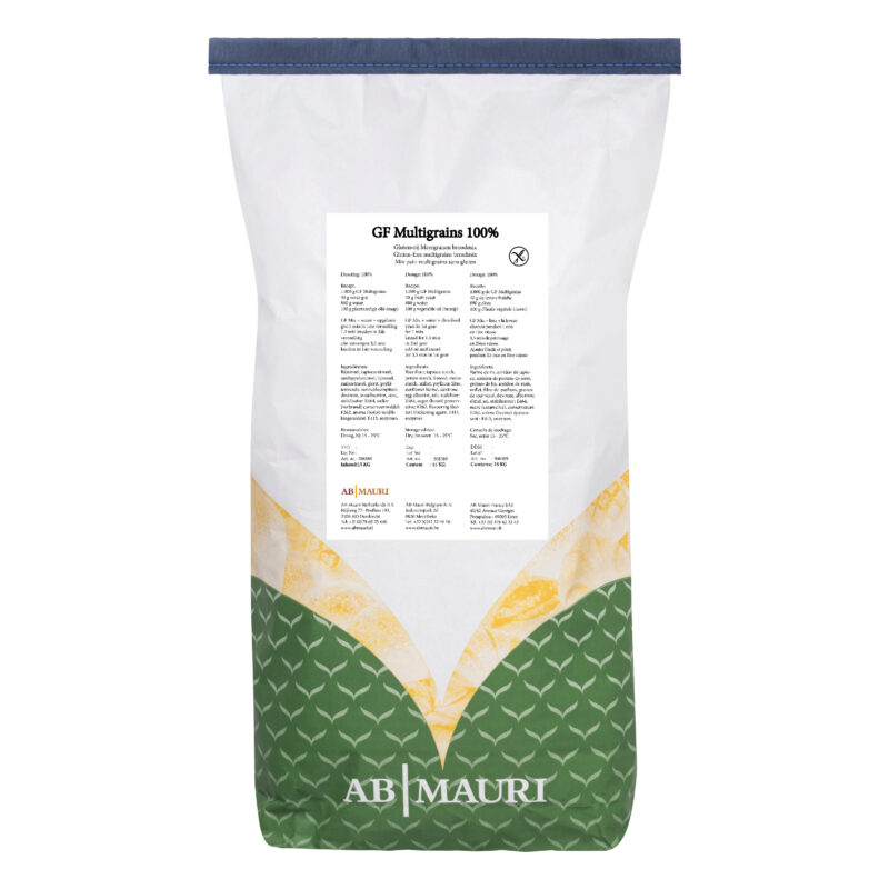 MAURI GF MULTIGRAINS 100%  IN POEDER 15KG = ZAK **S/CDE***