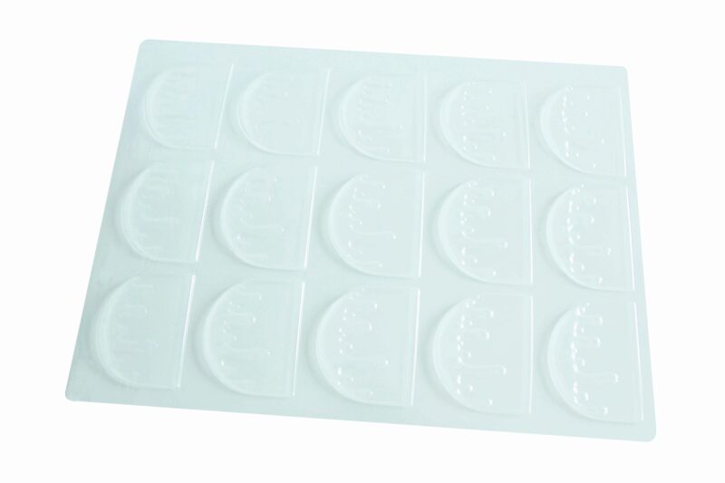 036130 PCB BLISTER FONDANT TIPS 8,25X6,8 CM 4 STUKS ***S/CD***