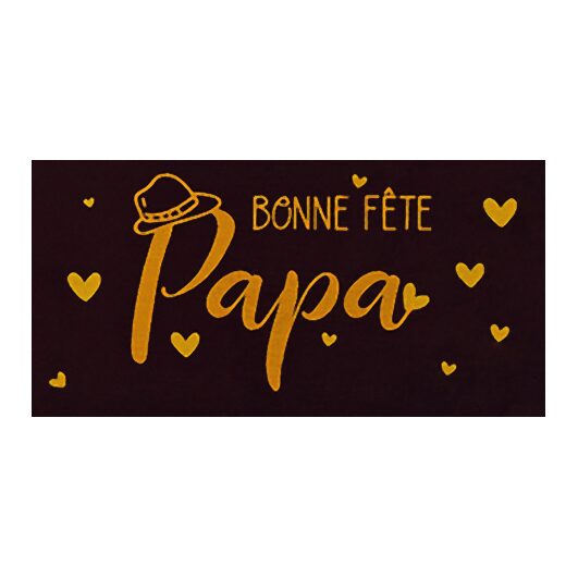 087116 PCB RECTANGLES CN BONNE FÊTE PAPA 4X2 CM 140PCS ***S/CDE***