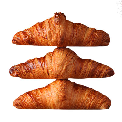 ❄️DELIFRANCE 27863 MINI RECHTE CROISSANT HERITAGE BOTER 24% VERPAKKING 180X30GR