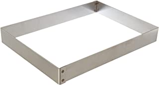 *FDS*CADRE INOX RECTANGULAIRE 58.5X38.5XHT 4 CM INTÉRIEUR 58X38XHT 4 CM