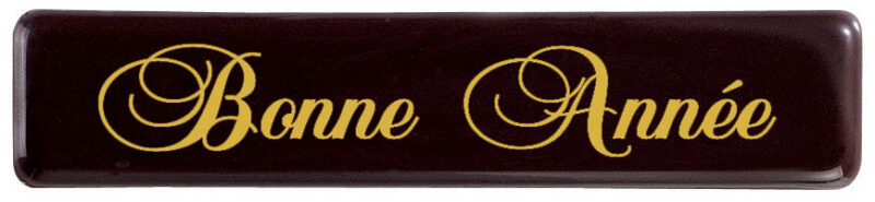 060456 PCB RECHTHOEKEN CN BONNE ANNÉE 7X1.5 CM 70 STUKS ***S/CD***