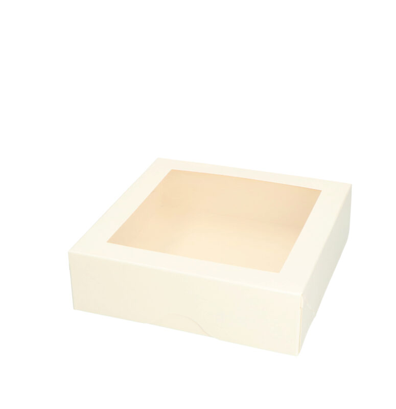 TAARTDOZEN MET VENSTER 17 X 5CM 100 STUKKEN FOST+ 2025 INBEGREPEN