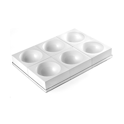 SILIKOMART SILICONE HALF-SPHERES SET ZUCCOTTO Ø160 HT 80MM VOLUME 6 X 1108ML