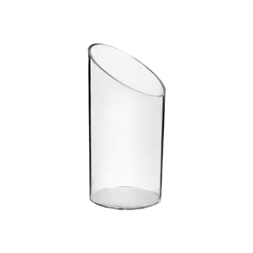 TRANSPARENT TRUNCATED TUBE GLASS 80ML H8.4/6CM Ø4CM FOST+ INCLUDED