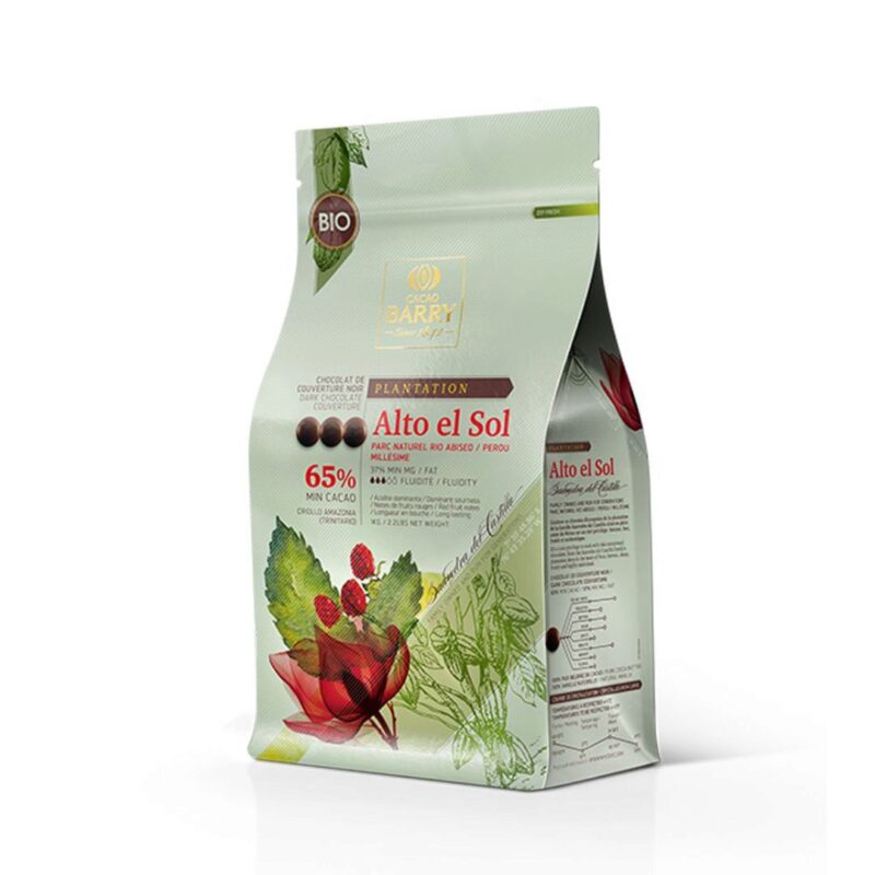 + BARRY CHD-P65ALTN-E1-U68 ALTO EL SOL BIO CALLETS FONDANT 65% 1KG ***SUPPRIME FOURNISSEUR***