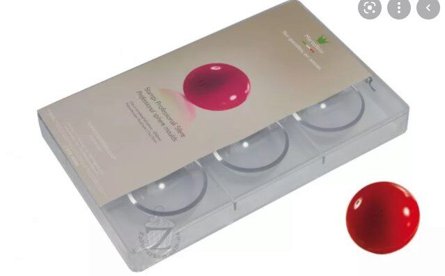 POLYCARB HALVE BOL PRALINEVORM DIAM 6 CM