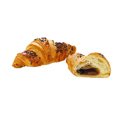 ❄️VAMIX RB63 STRAIGHT BUTTER CROISSANT WITH CHOCOLATE HAZELNUT FILLING PACK 32X100GR