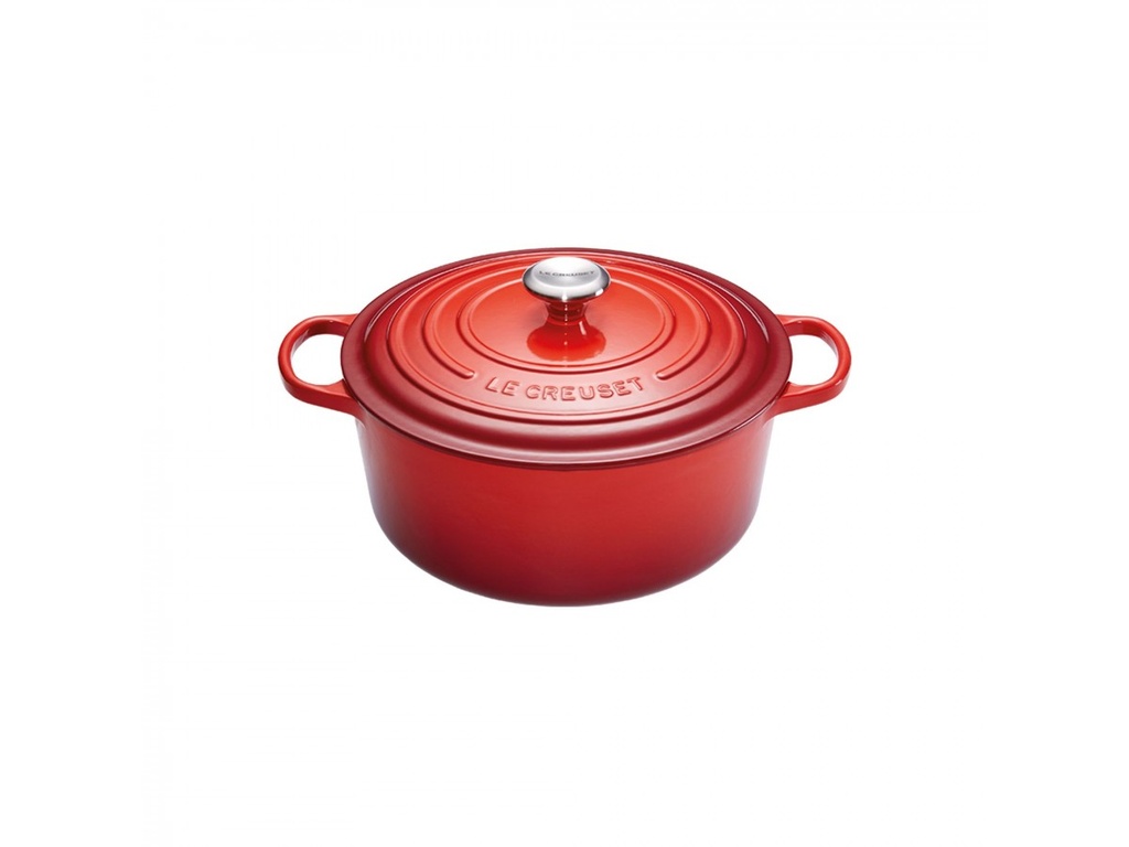 *FDS*LE CREUSET COCOTTE RONDE 30CM CERISE 8.1L  8/10PSIGNATURE