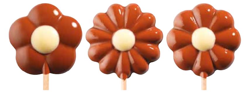 074165 PCB BLISTERS LOLLIPOPS FLOWERS AND STICKS FOR 45 PRINTS 3 DESIGNS 9PCS ***S/CD***