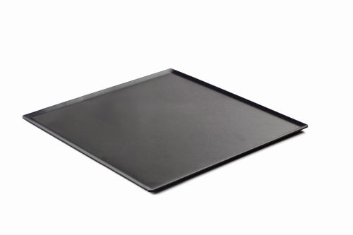 BLACK PLEXIGLASS TRAY "SMOKE" 20X20CM H5MM