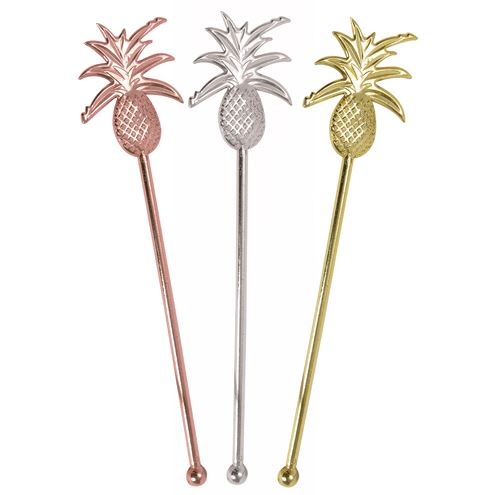 AGITATEUR A COCKTAIL ANANAS LUXE L21CM 20 PCES