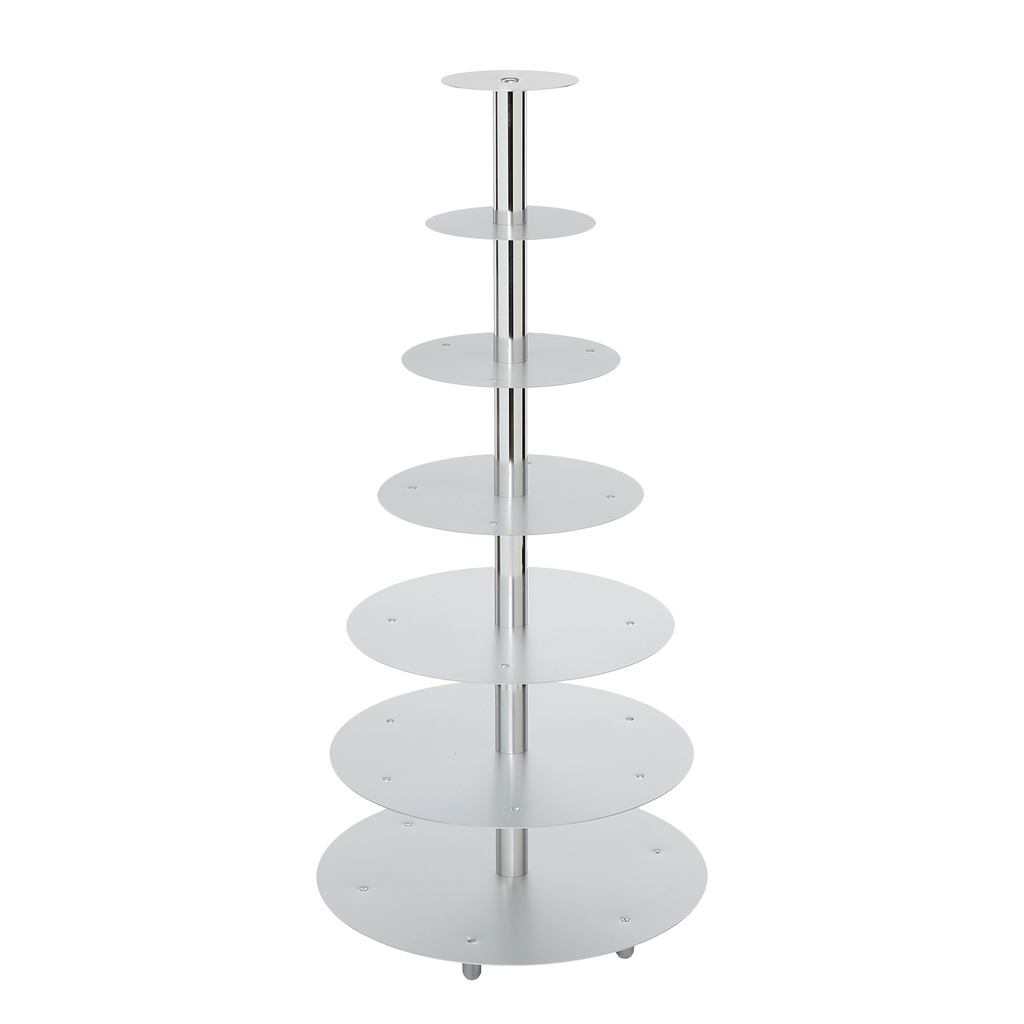 7-LAAGS RONDE ALUMINIUM TAARTSTANDAARD