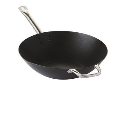 POINT-VIRGULE WOK 36CM ACIER CARBONE ANTI-ADHESIF