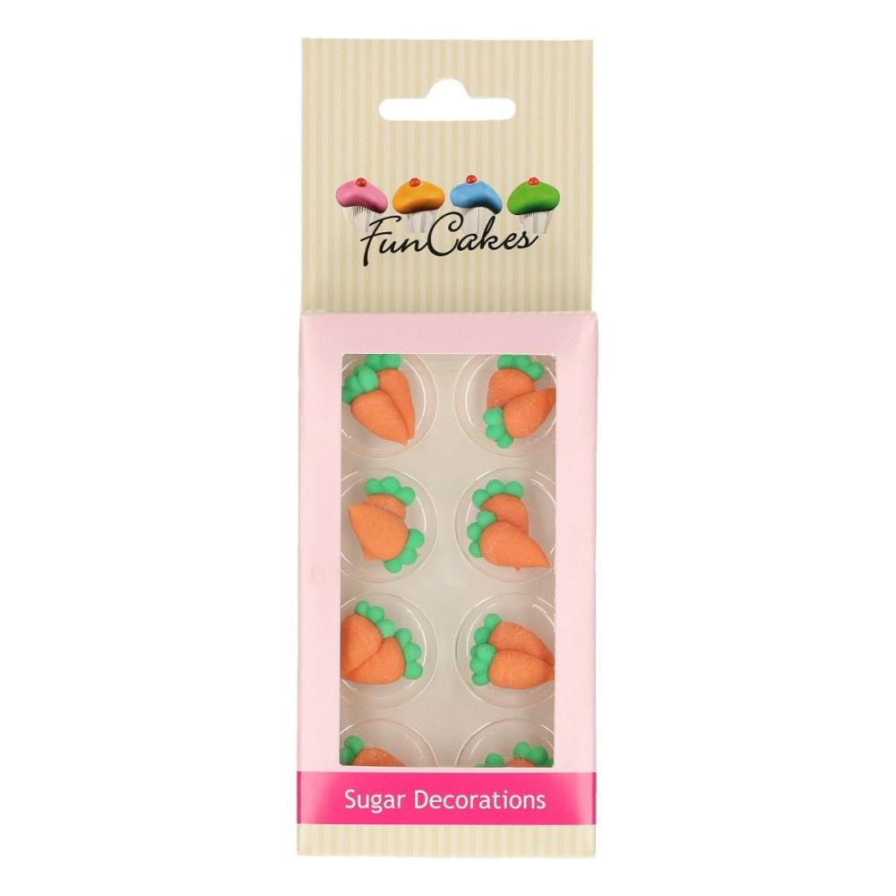 FUNCAKES DECORATION CAROTTE EN SUCRE16 PCES
