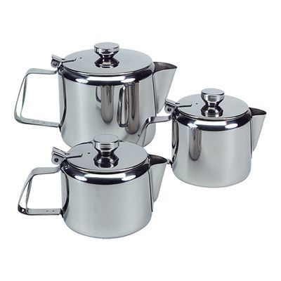 STAINLESS STEEL TEAPOT 0.3 L HT 8CM DIAM 8CM