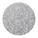 1030349 ZILVER VIERKANT PLAAT DIAM Ø 40CM